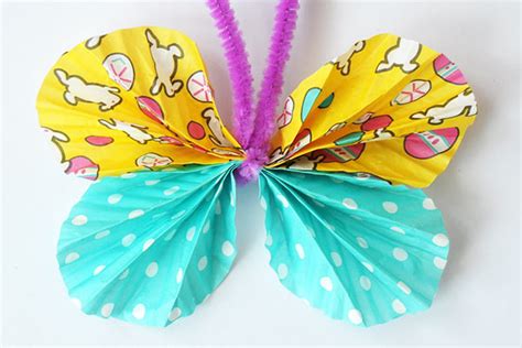 Cupcake Liner Butterflies Kids Crafts Fun Craft Ideas