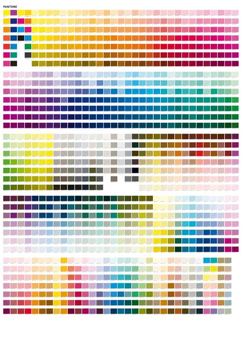 Guía Pantone Pantone Color Chart Color Mixing Chart Color Chart
