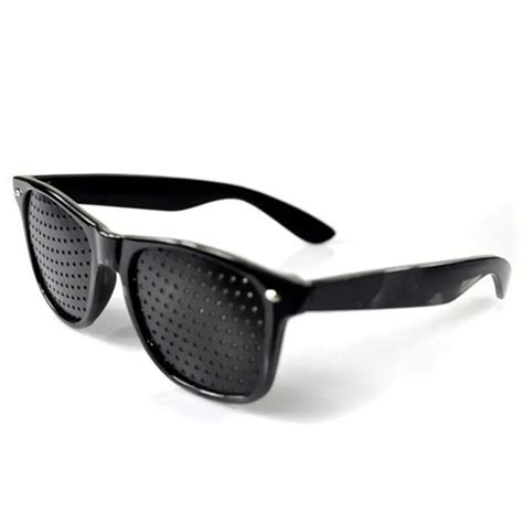 vision care pin hole sunglasses men women anti myopia pinhole glasses eye exercise improve