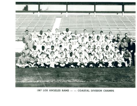 Los Angeles Rams 8x10 Team Photos Lot Of 4 1965 1966 1967 1968 Football