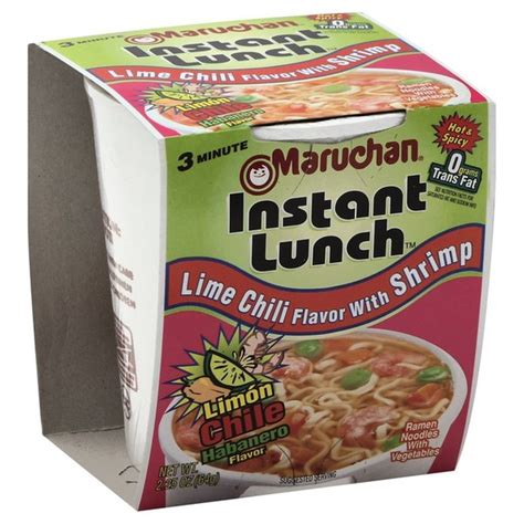 Maruchan Lime Chili Flavor With Shrimp Ramen Noodle Soup 225 Oz From