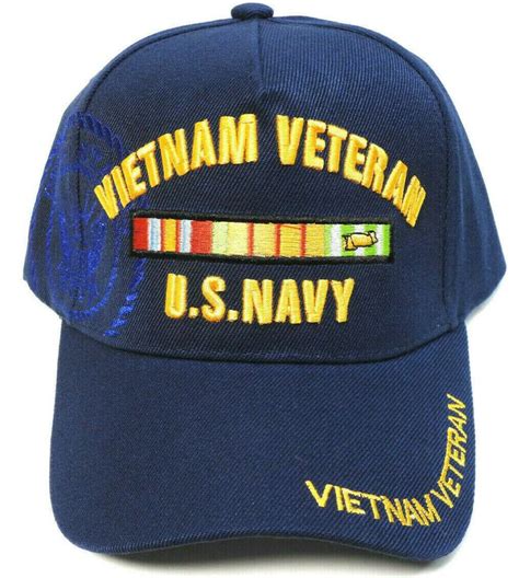 Vietnam Usnavy Veteran Caphat Blue Military Free Shipping Us