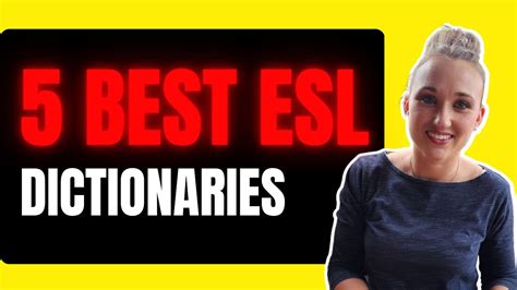 5 Best Esl Dictionaries English Dictionary English Language Dictionaries Youtube