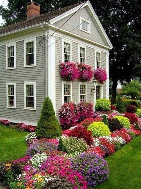 Flower Bed Designs For Front Of House Landscaping