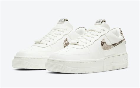 Nike af1 air force 1 pixel se beige/cream 36. Nike Air Force 1 Pixel Snakeskin Desert Sand CV8481-101 ...