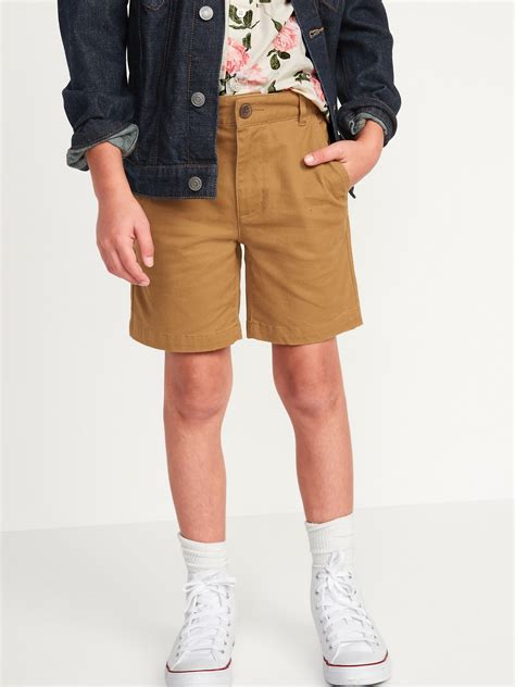 Built In Flex Straight Twill Shorts For Boys Above Knee Old Navy