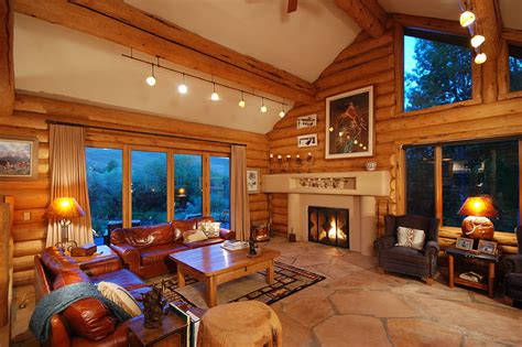 1920x1080px 1080p Free Download Lodge Style Winter Cabin Great Room