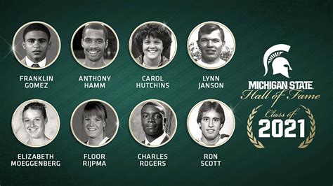 Michigan State Athletics Announces 2021 Hall Of Fame Class
