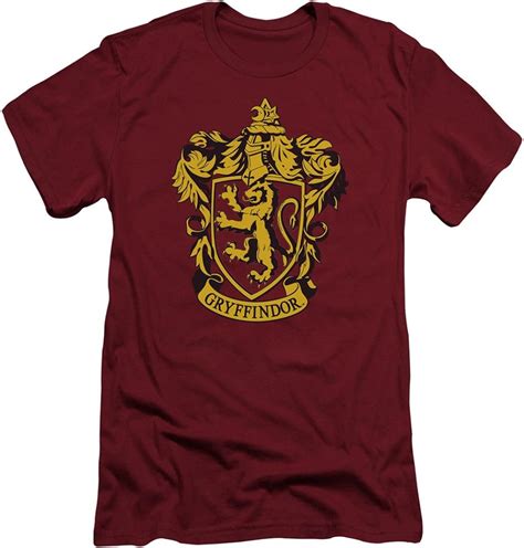 Aande Designs Harry Potter Shirt Gryffindor Crest Slim Fit T