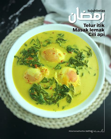 Telur itik masak lemak kuning. Resepi Telur Itik Masak Lemak Cili Api Campur Pucuk Ubi ...