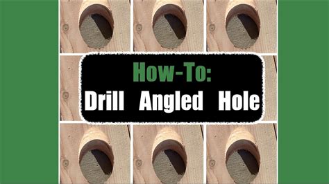 Diy How To Drill Angled Holes Make A Jig Youtube