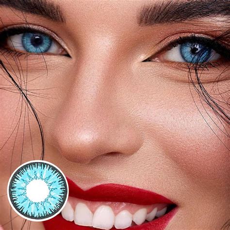 Vika tricolor Blue Colored Contact Lenses - Beauon