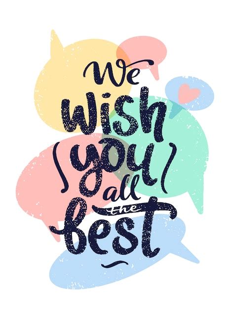 Premium Vector We Wish You All The Best Birthday Greeting Quote
