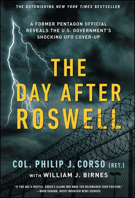 The Day After Roswell Book By William J Birnes Philip Corso