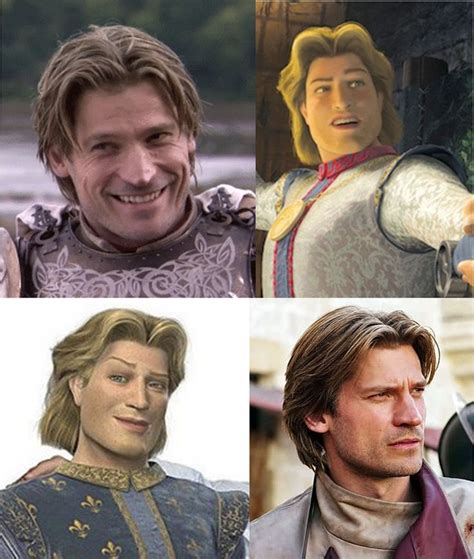Oh My Word Jaime Lannister Is Prince Charming From Shrek Got Game