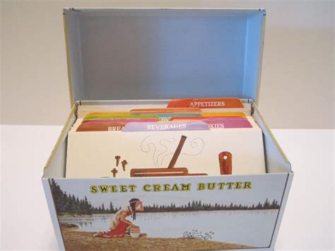 Land O Lakes Sweet Cream Butter Vintage Recipe Box And Recipes Etsy