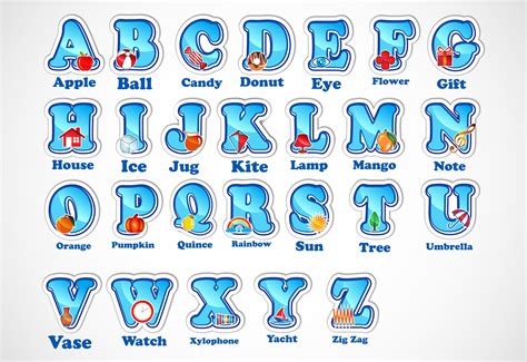 Alphabet Stickers For Kids Graphic By Makhondesign · Creative Fabrica