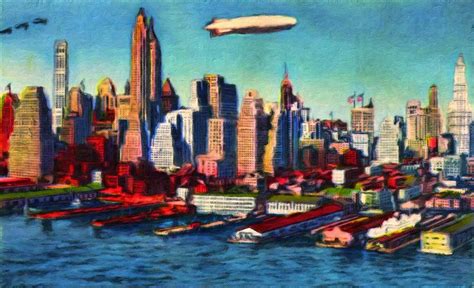 New York Skyline Painting