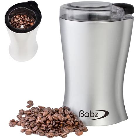 Aliexpress carries many coffee grinder nut related products, including bridal veil one layer , ft4792 , pine tree stamp. Purchase Babz Silver Coffee, Nut and Spice Grinder - Powerful 150Watt, Stainless Steel Blades ...