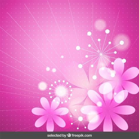 Pink Floral Background Vector Free Download