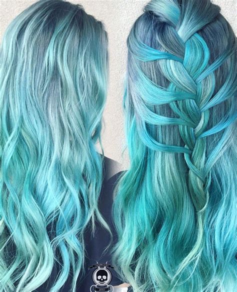 Smoky Mint Madness By Hairgodzito Pastel Hair Mint Hair Turquoise