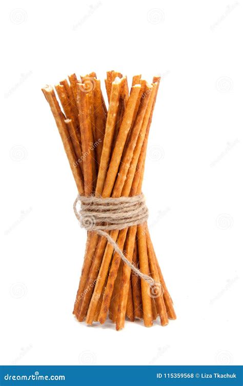 Salty Sticks Bread Snack Isolated Stock Photo Image Of Salty Sticks