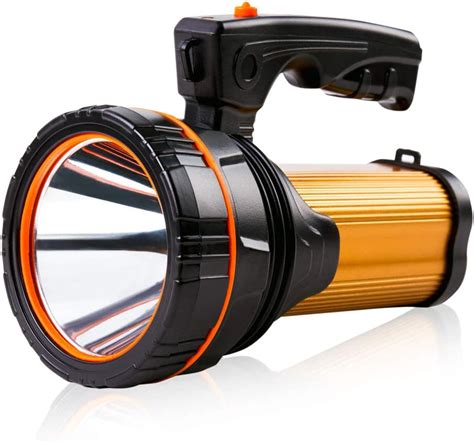 Maythank Super Bright Powerful Led Torch Lantern Usb Rechargeable Big 4 Batteries 10000mah Heavy