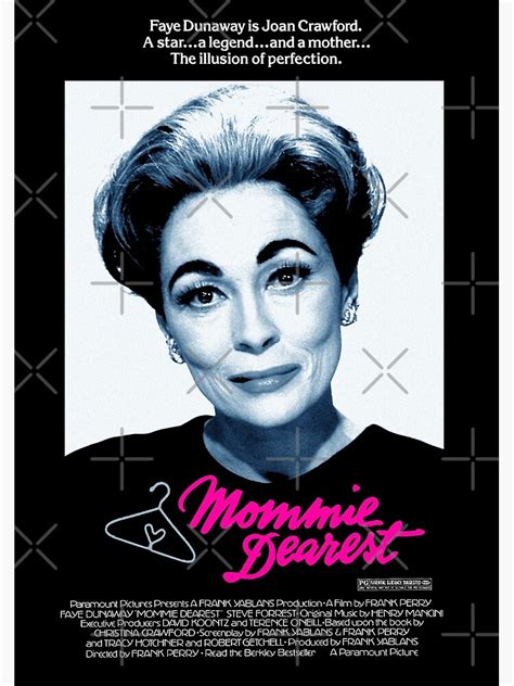 Mommie Dearest Joan Crawford Poster By Shnooks Redbubble