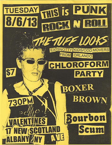 Old Punk Show Flyers