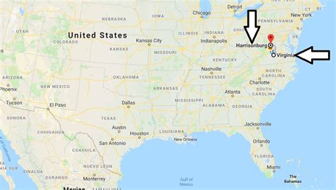 Where Is Harrisonburg Virginia Va Located Map What County Is