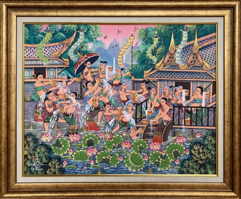 Amazing Songkran Thai Folk Art Royal Thai Art