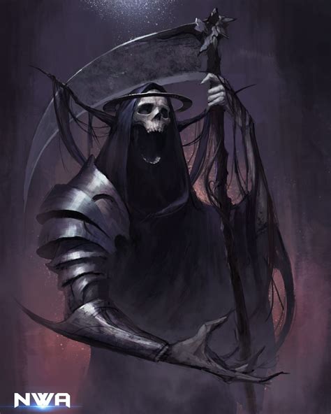 Reaper Night Watchart Dark Fantasy Art Grim Reaper Art Dark Fantasy