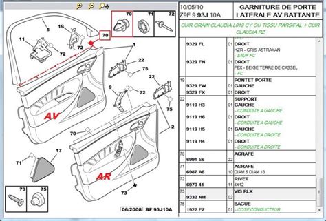 démontage de l habillage de la portiere gauche de 607 607 Peugeot