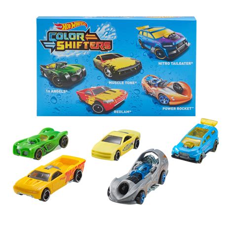 toys play vehicles 5 pack hot wheels color shifters