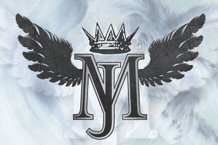 The Letter Y With Wings And A Crown On Top Is Surrounded By Smokey Clouds