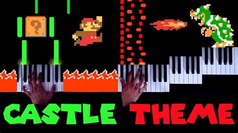 Super Mario Bros Nes Castle Theme Pianosynthesia Youtube