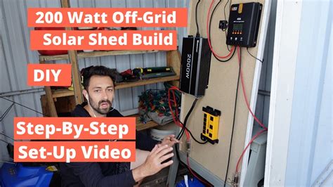 SIMPLE Off-Grid Solar Shed Set-up | 2,000 Watt Inverter, 200 Watts of
