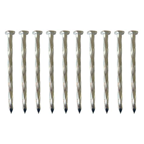 Galvanised Spiral Pins Pack Of 10 Core
