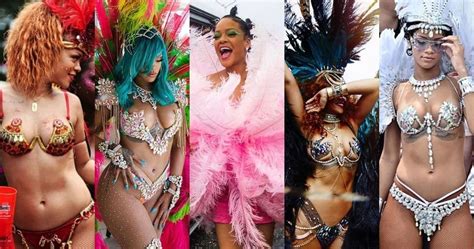 os melhores looks de rihanna no carnaval de barbados