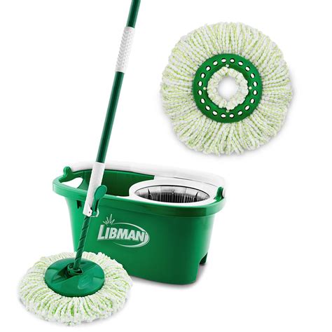 Libman Tornado Spin Mop System Plus 1 Refill Head Total Mopping