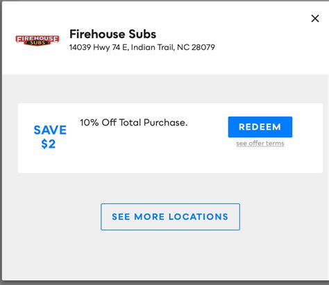 Firehouse Subs Savvy Perks