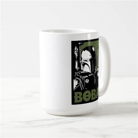Boba Fett Green Poster Graphic Coffee Mug Zazzle