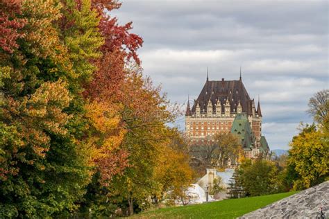 Old Quebec City Town In Fall Stock Image Image Of October House