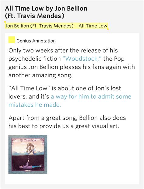 I was the prototype like 3 stacks on that cd an example of the perfect candidate now all your girlfriends say that you don't want to see me you're the. Jon Bellion (Ft. Travis Mendes) - All Time Low - All Time Low