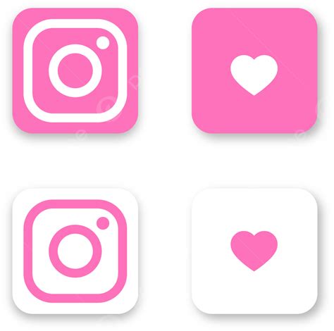 인스 타 그램 핑크 아이콘 배경 인스타그램 일러스트 Instagram 아이콘 핑크 아이콘 배경 아이콘 Png 일러스트 및