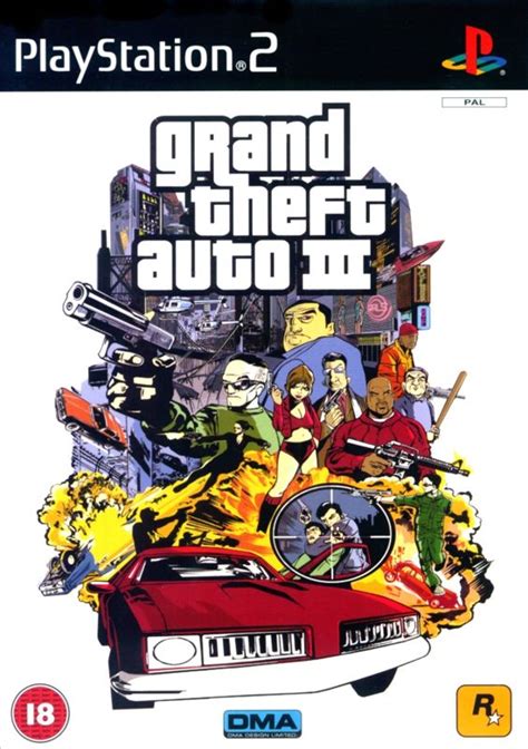 Grand Theft Auto Iii 2001 Playstation 2 Box Cover Art Mobygames