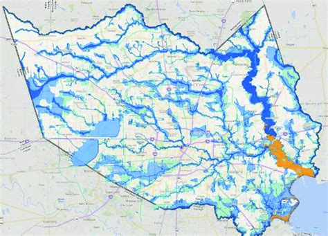 Houston 100 Year Floodplain Map Time Zones Map