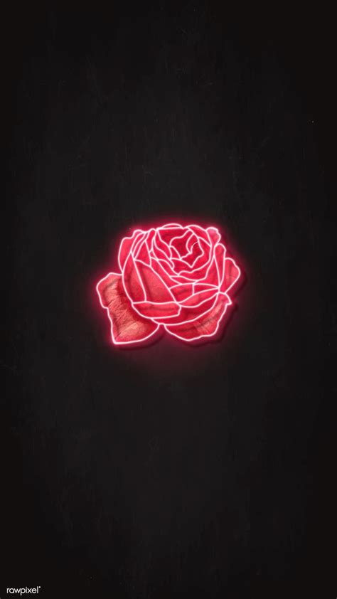 Design, neon, abstract, light, background, room. Download premium vector of Red neon rose mobile phone ...
