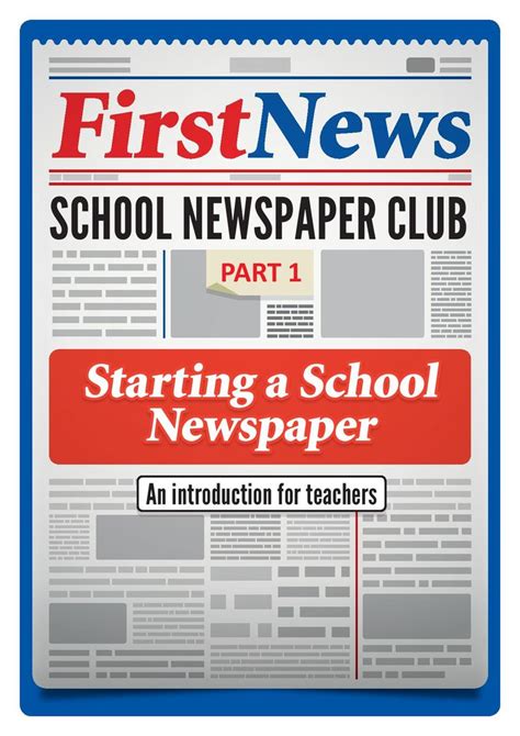 Guide To Start A School Newspaper School Newspaper Student Newspaper