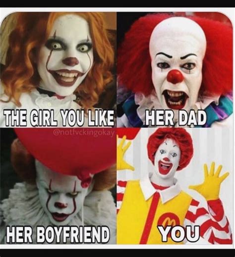 Haha I Love This Funny Clown Memes Funny Horror